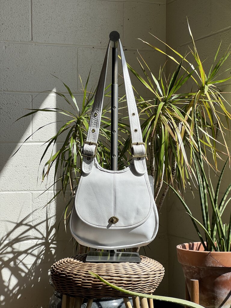 RARE Coach 1960s Pre-Creed Crescent Saddle Bag (As found, vintage wear/marks)