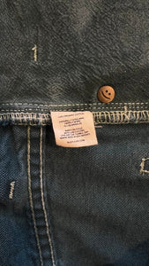 Canvas Roper Jean (As found, dye fading)